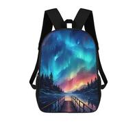 sinyumoney Zaino Per Bambini Beautiful Sky by The Lake Per Ragazzi E Ragazze, Zaino Da Viaggio Per Bambini, Zaino Scolastico Per Adolescenti 17inch