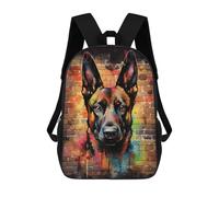 sinyumoney Zaino Per Bambini, Belgian Malinois Graffiti Zaino Scolastico Di Grande Capacità Per Studenti, Zaino Per Ragazzi, Ragazze, Adulti, Adolescenti 17inch
