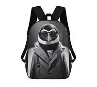 sinyumoney Zaino Per Bambini, Black And White Penguin Zaino Scolastico Di Grande Capacità Per Studenti, Zaino Per Ragazzi, Ragazze, Adulti, Adolescenti 17inch