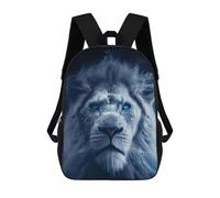 sinyumoney Zaino Per Bambini Blue-Eyed Lion Majesty -1 Per Ragazzi E Ragazze, Zaino Da Viaggio Per Bambini, Zaino Scolastico Per Adolescenti 17inch