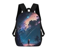 sinyumoney Zaino Per Bambini, Borsa Scolastica Anime Chaos Galaxy Night Zaino Per Studenti Di Grande Capacità, Zaino Per Ragazzi, Ragazze, Adulti, Adolescenti 17inch