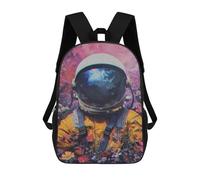 sinyumoney Zaino Per Bambini, Borsa Scolastica Astronaut Retro Zaino Per Studenti Di Grande Capacità, Zaino Per Ragazzi, Ragazze, Adulti, Adolescenti 17inch