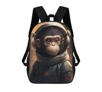 sinyumoney Zaino Per Bambini, Borsa Scolastica Astronaut Space Monkey Zaino Per Studenti Di Grande Capacità, Zaino Per Ragazzi, Ragazze, Adulti, Adolescenti 17inch