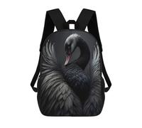 sinyumoney Zaino Per Bambini, Borsa Scolastica © Black Swan Wings by Wes And Dotty Weber Zaino Per Studenti Di Grande Capacità, Zaino Per Ragazzi, Ragazze, Adulti, Adolescenti 17inch