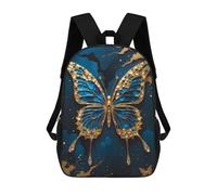 sinyumoney Zaino Per Bambini, Borsa Scolastica Butterfly Kintsugi Art Zaino Per Studenti Di Grande Capacità, Zaino Per Ragazzi, Ragazze, Adulti, Adolescenti 17inch