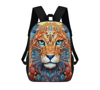 sinyumoney Zaino Per Bambini, Borsa Scolastica Colorful Abstract Lion Portrait -1 Zaino Per Studenti Di Grande Capacità, Zaino Per Ragazzi, Ragazze, Adulti, Adolescenti 17inch