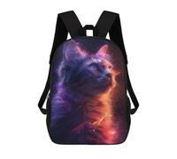 sinyumoney Zaino Per Bambini, Borsa Scolastica Colorful Neon Cat Zaino Per Studenti Di Grande Capacità, Zaino Per Ragazzi, Ragazze, Adulti, Adolescenti 17inch