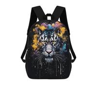 sinyumoney Zaino Per Bambini, Borsa Scolastica Colorful Tiger Portrait -26 Zaino Per Studenti Di Grande Capacità, Zaino Per Ragazzi, Ragazze, Adulti, Adolescenti 17inch