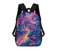 sinyumoney Zaino Per Bambini, Borsa Scolastica Enchanted Mountain Village Zaino Per Studenti Di Grande Capacità, Zaino Per Ragazzi, Ragazze, Adulti, Adolescenti 17inch