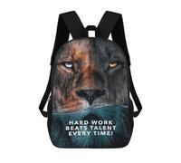 sinyumoney Zaino Per Bambini, Borsa Scolastica Hard Work Talent Zaino Per Studenti Di Grande Capacità, Zaino Per Ragazzi, Ragazze, Adulti, Adolescenti 17inch