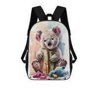 sinyumoney Zaino Per Bambini, Borsa Scolastica Koala with Bamboo And Toy Zaino Per Studenti Di Grande Capacità, Zaino Per Ragazzi, Ragazze, Adulti, Adolescenti 17inch