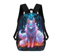 sinyumoney Zaino Per Bambini, Borsa Scolastica Mystical Fox in Forest Zaino Per Studenti Di Grande Capacità, Zaino Per Ragazzi, Ragazze, Adulti, Adolescenti 17inch