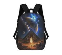 sinyumoney Zaino Per Bambini, Borsa Scolastica Pyramid Portal to Another World Zaino Per Studenti Di Grande Capacità, Zaino Per Ragazzi, Ragazze, Adulti, Adolescenti 17inch