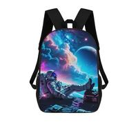 sinyumoney Zaino Per Bambini, Borsa Scolastica Relax Astronaut in Space Zaino Per Studenti Di Grande Capacità, Zaino Per Ragazzi, Ragazze, Adulti, Adolescenti 17inch