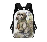 sinyumoney Zaino Per Bambini, Borsa Scolastica Shih Tzu Dog Zaino Per Studenti Di Grande Capacità, Zaino Per Ragazzi, Ragazze, Adulti, Adolescenti 17inch