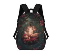 sinyumoney Zaino Per Bambini, Borsa Scolastica Sleeping Fairy in A Magical Glass Orb Zaino Per Studenti Di Grande Capacità, Zaino Per Ragazzi, Ragazze, Adulti, Adolescenti 17inch