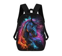 sinyumoney Zaino Per Bambini, Borsa Scolastica Space Horse Galaxy Zaino Per Studenti Di Grande Capacità, Zaino Per Ragazzi, Ragazze, Adulti, Adolescenti 17inch