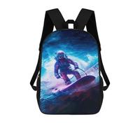 sinyumoney Zaino Per Bambini, Borsa Scolastica Space Surfer Zaino Per Studenti Di Grande Capacità, Zaino Per Ragazzi, Ragazze, Adulti, Adolescenti 17inch