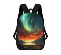 sinyumoney Zaino Per Bambini, Borsa Scolastica Sunset Aurora Landscape Zaino Per Studenti Di Grande Capacità, Zaino Per Ragazzi, Ragazze, Adulti, Adolescenti 17inch