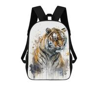 sinyumoney Zaino Per Bambini, Borsa Scolastica Tiger Watercolor Zaino Per Studenti Di Grande Capacità, Zaino Per Ragazzi, Ragazze, Adulti, Adolescenti 17inch
