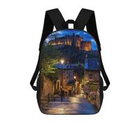 sinyumoney Zaino Per Bambini, Borsa Scolastica Vennel Steps In Edinburgh Zaino Per Studenti Di Grande Capacità, Zaino Per Ragazzi, Ragazze, Adulti, Adolescenti 17inch
