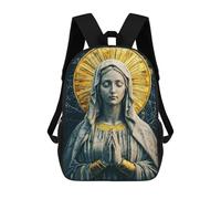 sinyumoney Zaino Per Bambini, Borsa Scolastica Virgin Mary Statue Zaino Per Studenti Di Grande Capacità, Zaino Per Ragazzi, Ragazze, Adulti, Adolescenti 17inch