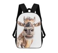 sinyumoney Zaino Per Bambini Close-up Wildebeest Selfie Per Ragazzi E Ragazze, Zaino Da Viaggio Per Bambini, Zaino Scolastico Per Adolescenti 17inch