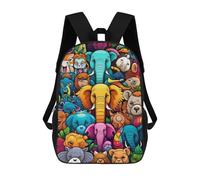 sinyumoney Zaino Per Bambini Colorful Animal Collage Per Ragazzi E Ragazze, Zaino Da Viaggio Per Bambini, Zaino Scolastico Per Adolescenti 17inch