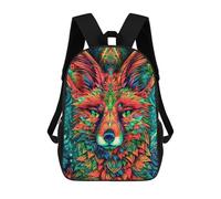 sinyumoney Zaino Per Bambini, Colorful Fox Mandala Artwork Zaino Scolastico Di Grande Capacità Per Studenti, Zaino Per Ragazzi, Ragazze, Adulti, Adolescenti 17inch