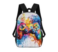 sinyumoney Zaino Per Bambini Colorful Gaming Controller Art Print -2 Per Ragazzi E Ragazze, Zaino Da Viaggio Per Bambini, Zaino Scolastico Per Adolescenti 17inch