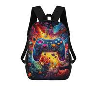 sinyumoney Zaino Per Bambini Colorful Gaming Controller Artwork -6 Per Ragazzi E Ragazze, Zaino Da Viaggio Per Bambini, Zaino Scolastico Per Adolescenti 17inch