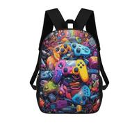 sinyumoney Zaino Per Bambini Colorful Gaming Controllers -9 Per Ragazzi E Ragazze, Zaino Da Viaggio Per Bambini, Zaino Scolastico Per Adolescenti 17inch