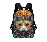 sinyumoney Zaino Per Bambini Colorful Hedgehog Illustration-1 Per Ragazzi E Ragazze, Zaino Da Viaggio Per Bambini, Zaino Scolastico Per Adolescenti 17inch