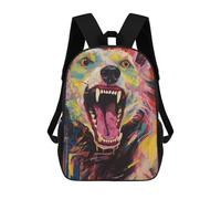 sinyumoney Zaino Per Bambini Colorful Wolf Painting Per Ragazzi E Ragazze, Zaino Da Viaggio Per Bambini, Zaino Scolastico Per Adolescenti 17inch