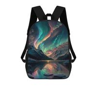 sinyumoney Zaino Per Bambini Colourful Aurora Borealis Per Ragazzi E Ragazze, Zaino Da Viaggio Per Bambini, Zaino Scolastico Per Adolescenti 17inch