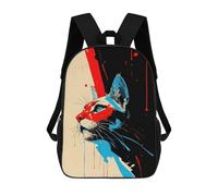 sinyumoney Zaino Per Bambini Con Stampa 3D Abstract Cat Portrait with Bold Colors Per Studenti Scolastici, Zaini, Borse A Tracolla, Borse Per Libri 17inch