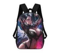 sinyumoney Zaino Per Bambini Con Stampa 3D Angel with Black Lace Per Studenti Scolastici, Zaini, Borse A Tracolla, Borse Per Libri 17inch