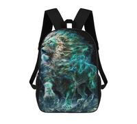 sinyumoney Zaino Per Bambini Con Stampa 3D Aqua Lion Per Studenti Scolastici, Zaini, Borse A Tracolla, Borse Per Libri 17inch