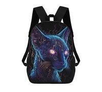 sinyumoney Zaino Per Bambini Con Stampa 3D Black Light Cat 18 Per Studenti Scolastici, Zaini, Borse A Tracolla, Borse Per Libri 17inch