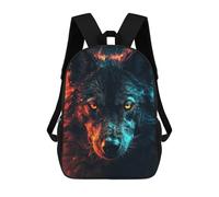 sinyumoney Zaino Per Bambini Con Stampa 3D Black Wolf Unleashed Per Studenti Scolastici, Zaini, Borse A Tracolla, Borse Per Libri 17inch