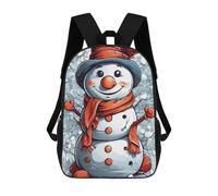sinyumoney Zaino Per Bambini Con Stampa 3D Cartoon Snowman Per Studenti Scolastici, Zaini, Borse A Tracolla, Borse Per Libri 17inch