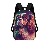 sinyumoney Zaino Per Bambini Con Stampa 3D Cavalier King Dog Colorful Per Studenti Scolastici, Zaini, Borse A Tracolla, Borse Per Libri 17inch