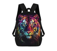 sinyumoney Zaino Per Bambini Con Stampa 3D Colorful Tiger Per Studenti Scolastici, Zaini, Borse A Tracolla, Borse Per Libri 17inch