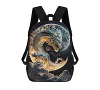 sinyumoney Zaino Per Bambini Con Stampa 3D Dragon Moonlit Sky -18 Per Studenti Scolastici, Zaini, Borse A Tracolla, Borse Per Libri 17inch