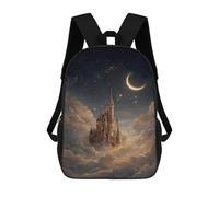 sinyumoney Zaino Per Bambini Con Stampa 3D Enchanted Castle in The Sky Per Studenti Scolastici, Zaini, Borse A Tracolla, Borse Per Libri 17inch