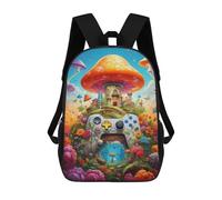 sinyumoney Zaino Per Bambini Con Stampa 3D Fantasy Mushroom Kingdom Per Studenti Scolastici, Zaini, Borse A Tracolla, Borse Per Libri 17inch