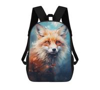 sinyumoney Zaino Per Bambini Con Stampa 3D Fox In Forest Per Studenti Scolastici, Zaini, Borse A Tracolla, Borse Per Libri 17inch