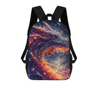 sinyumoney Zaino Per Bambini Con Stampa 3D Galactic Dragon Dance -1 Per Studenti Scolastici, Zaini, Borse A Tracolla, Borse Per Libri 17inch
