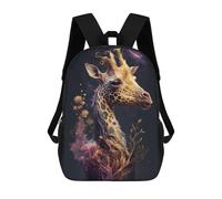 sinyumoney Zaino Per Bambini Con Stampa 3D Galactic Giraffe A Cosmic Portrait Per Studenti Scolastici, Zaini, Borse A Tracolla, Borse Per Libri 17inch