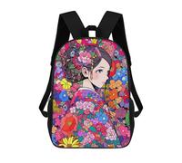 sinyumoney Zaino Per Bambini Con Stampa 3D Kimono Girl Kawaii Anime Per Studenti Scolastici, Zaini, Borse A Tracolla, Borse Per Libri 17inch